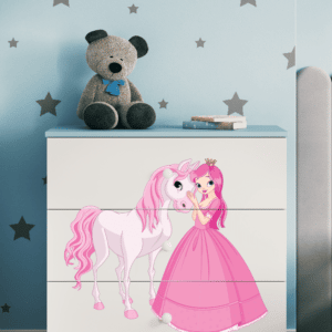 Detská komoda- princezná a koník