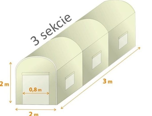 Fólia na fóliovník 2x3m zelená