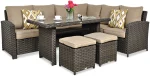 Záhradný set SANTANA DINING Brown