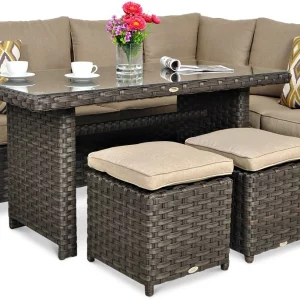 Záhradný set SANTANA DINING Brown
