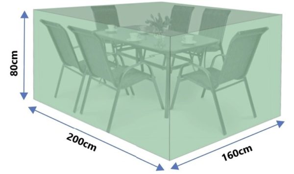 Ochranný obal na záhradný nábytok 200x160x80cm
