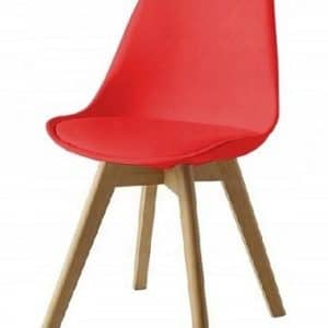 Jedálenská stolička Škandinávia (červená)