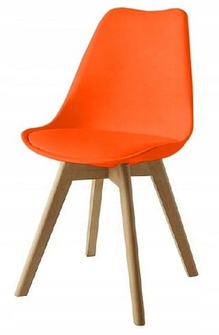 Jedálenská stolička Škandinávia (oranžová)
