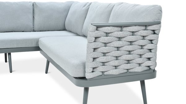 Záhradný rohový set MARINEL + KRESLO- Graphite