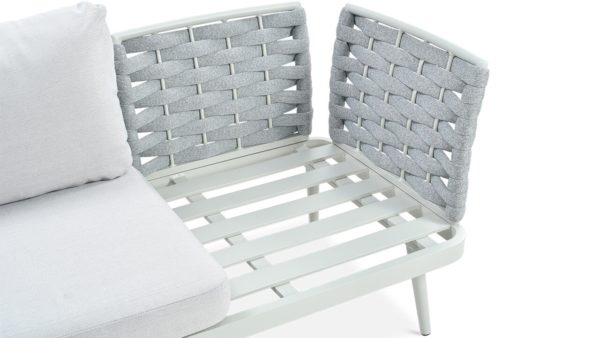 Záhradný rohový set MARINEL + KRESLO- Light Grey