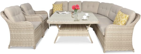 Záhradný rohový set SAVONA Beige