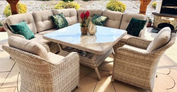 Záhradný rohový set SAVONA Beige
