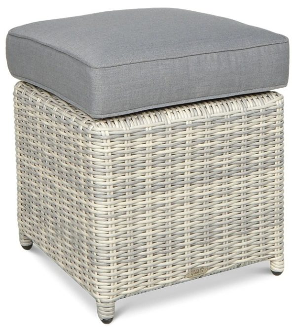 Záhradný rohový set TRIVENTO DINING – White Grey