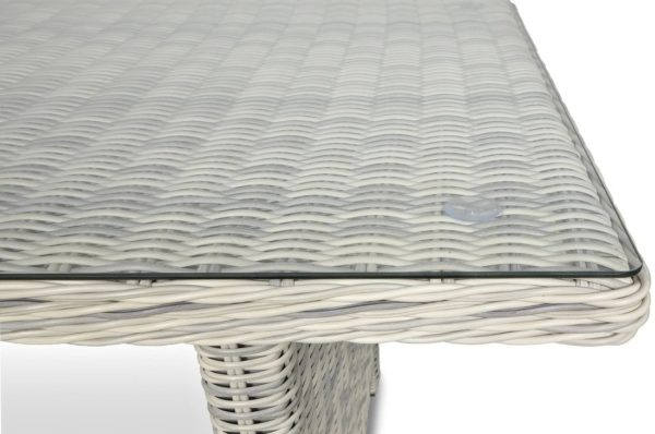 Záhradný rohový set TRIVENTO DINING – White Grey