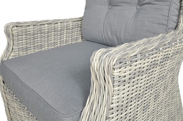 Záhradný rohový set TRIVENTO DINING – White Grey
