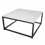 Set dvoch konferenčných stolíkov, matná biela/ čierna, kastler new typ 1