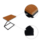 Príručný/nočný stolík, dub/čierna, apia