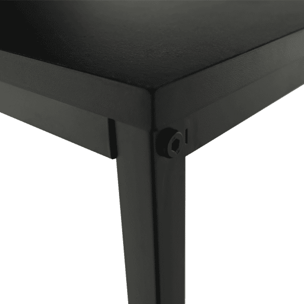 Konzolový stolík v industriálnom štýle, tmavosivá grafit/čierna, busta