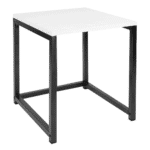 Set 3 konferenčných stolíkov, biela matná/čierna, kastler new typ 3