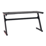 Herný stôl/počítačový stôl, čierna/červená, mackenzie 140cm