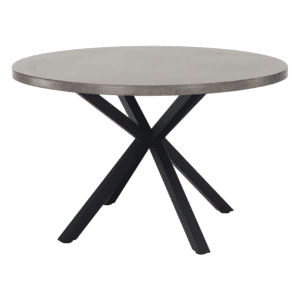 Jedálenský stôl, betón/čierna, medor