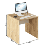Písací stôl, dub artisan/biela, rioma typ 17