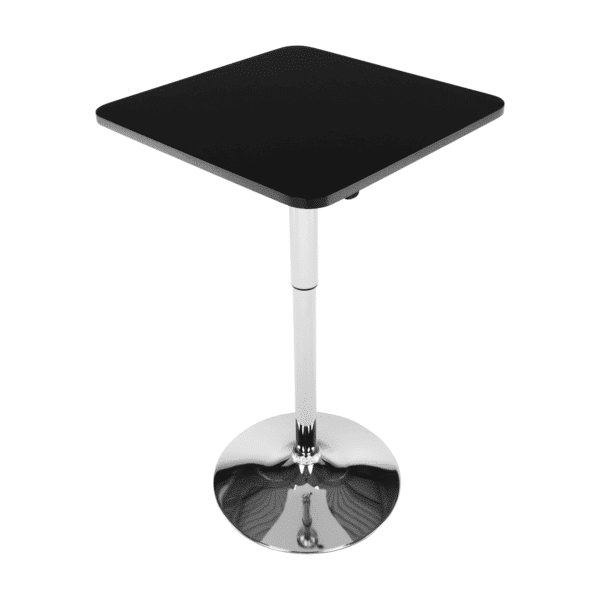 Barový stôl s nastaviteľnou výškou, čierna, 84-110, florian