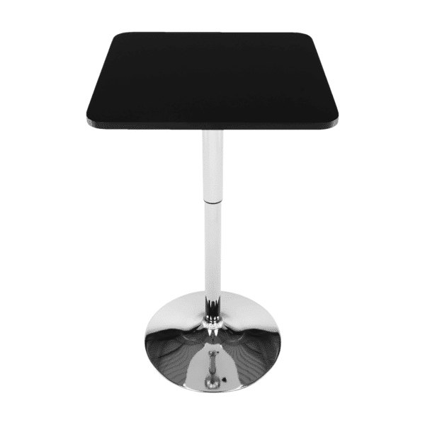 Barový stôl s nastaviteľnou výškou, čierna, 84-110, florian