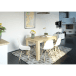 Jedálenský stôl, dub artisan, 140×80, general new
