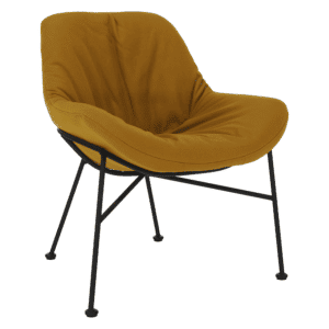Jedálenská stolička, látka s efektom brúsenej kože camel, KALIFA