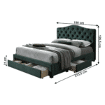 Moderna postel smaragdova kesada 180 koty oprava