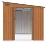 domcek na naradie jasper 7x8 dub hnedy 7
