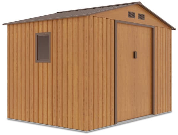 zahradny domcek hudson 9x6 oak brown 1