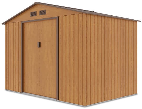 zahradny domcek hudson 9x6 oak brown 2