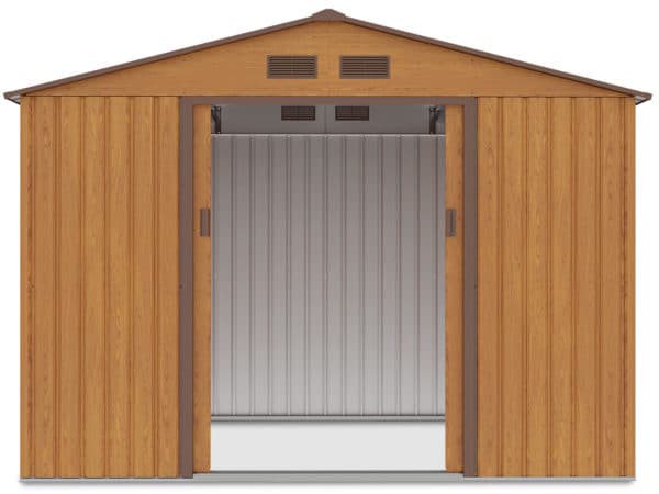 zahradny domcek hudson 9x6 oak brown 4