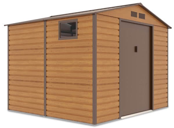 zahradny domcek montreal 9x8 oak brown 1