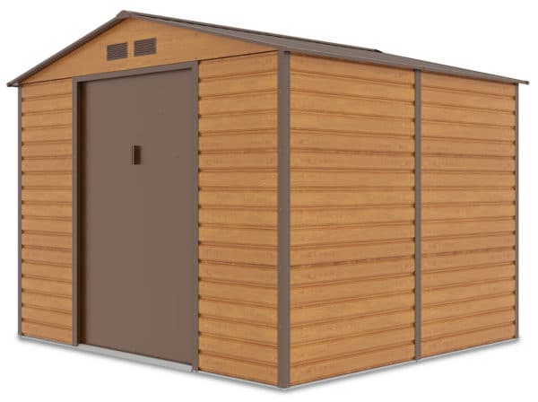 zahradny domcek montreal 9x8 oak brown 2