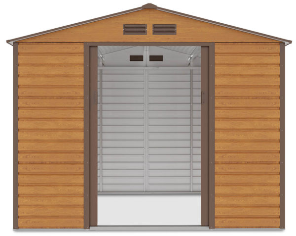 zahradny domcek montreal 9x8 oak brown 4
