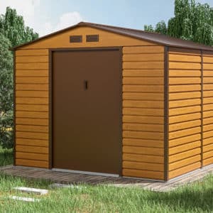 zahradny domcek montreal 9x8 oak brown 5