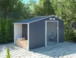 zahradny domcek tmavosivy madison 11x6 10