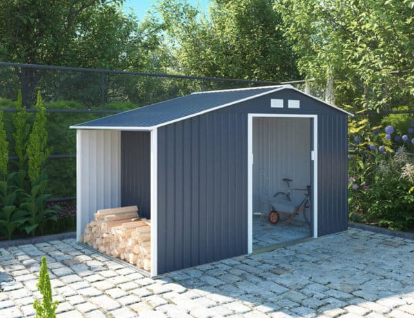 zahradny domcek tmavosivy madison 11x6 10