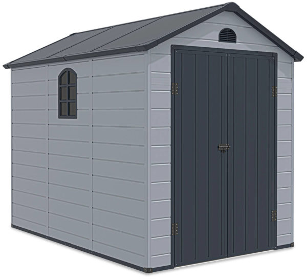 zahradny domcek vermont 6x9 svetlosivy 1