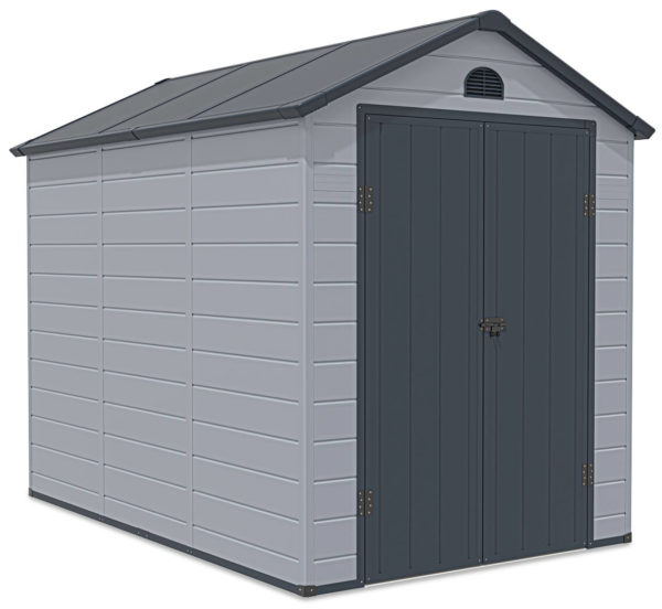 zahradny domcek vermont 6x9 svetlosivy 2