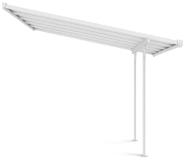 Hlinikova pergola 3x3. 1m biela 2