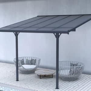 Hlinikova pergola 3x31m tmavosiva atlanta 6