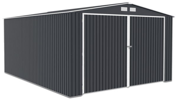 plechova garaz 38x48m tmavosiva kingston 2