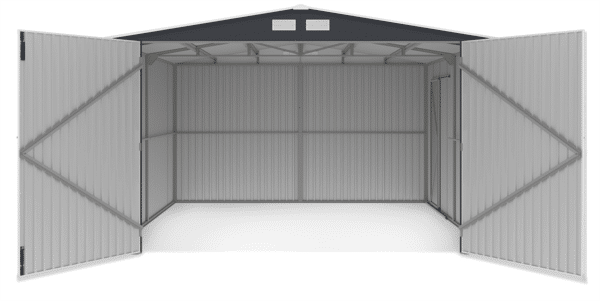 plechova garaz 38x54m tmavosiva kingston 2