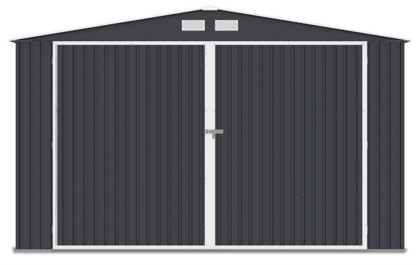 plechova garaz 38x54m tmavosiva kingston 4
