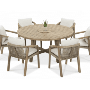 Drevene zahradne sedenie marigold dining round