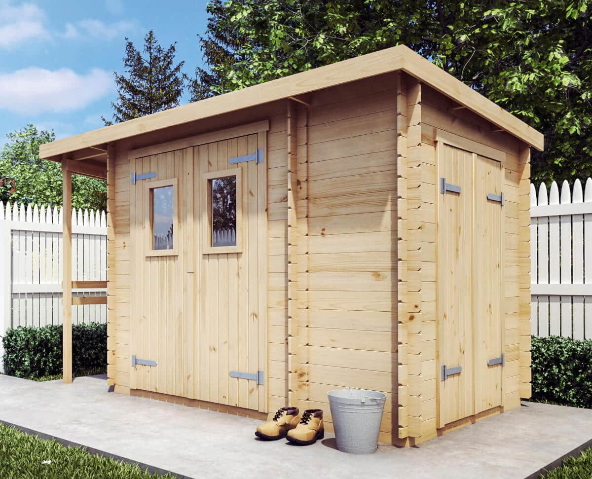 drevený záhradný domček