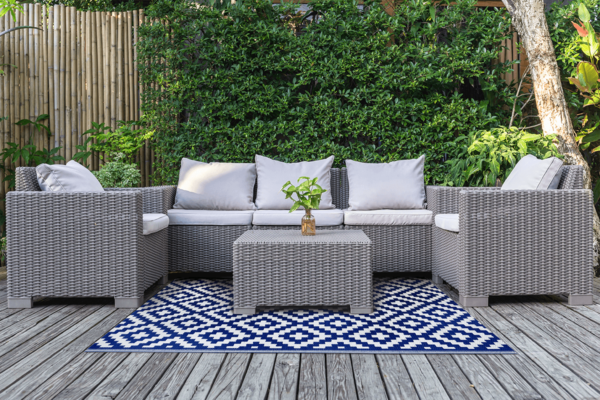 vonkajsi koberec scandi blue
