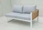 hliníkový záhradný nábytok rubicon white 1