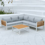 Hliníkový záhradný nábytok rubicon white 1