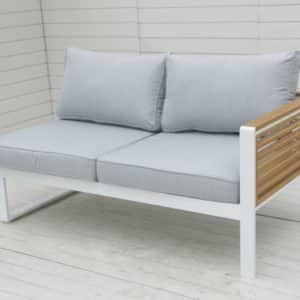 hliníkový záhradný nábytok rubicon white 1