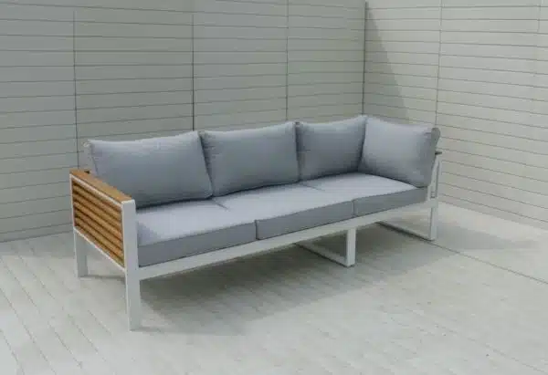hliníkový záhradný nábytok rubicon white 4
